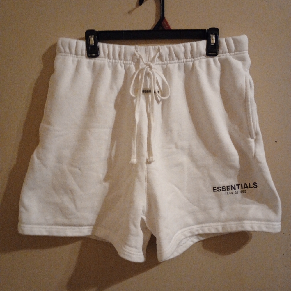 EUC Men's Essential Fear of God White Sweat Shorts Size XL